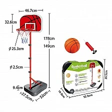 Basketball hoop, adjustable height, 0.9 - 1.35 m