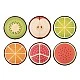 Nowa Szkola Fruit cushions, soft, flat, 6 pieces