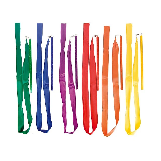 Nowa Szkola Rhythmic gymnastics ribbons, 4 m, 6 pieces