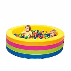Nowa Szkola Dry pool, round, 1.5 m, with 1000 plastic balls