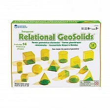 Learning Resources Geometric figures for volume, 14 pieces