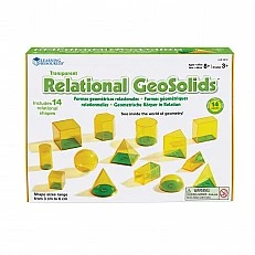 Learning Resources Геометрични фигури за обем, 14 броя