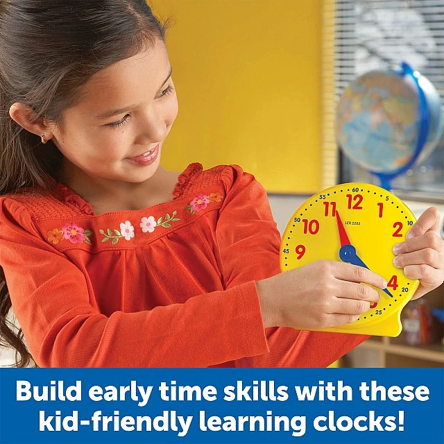 Learning Resources Комплект Часовници за клас, 25 броя