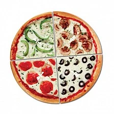 Learning Resources Magnetic Fraction Pizzas for Calculus, 6 pcs