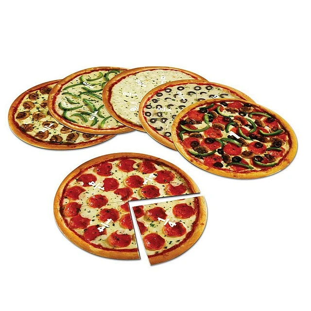 Learning Resources Magnetic Fraction Pizzas for Calculus, 6 pcs