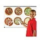 Learning Resources Magnetic Fraction Pizzas for Calculus, 6 pcs