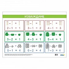 Cubos School chart "Subtraction", laminated, 50 x 70 cm