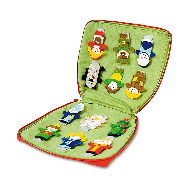 Nowa Szkola Set of finger puppets, 12 pieces
