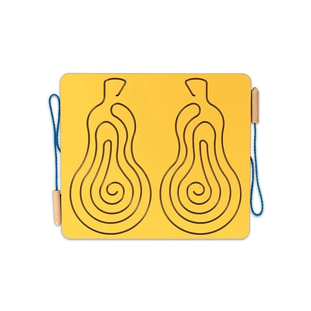 Nowa Szkola Manipulative board for 2 hands, pear, 40 x 35 cm