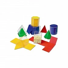 Learning Resources Geometric figures and developments, 16 pieces