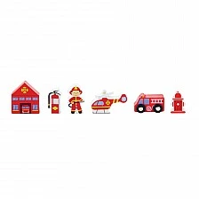 Nowa Szkola Set of wooden figures Fire protection, mini