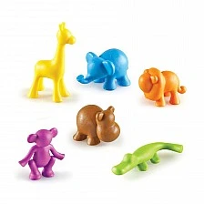 Learning Resources Комплект Диви животни, за броене и сортиране, 72 броя