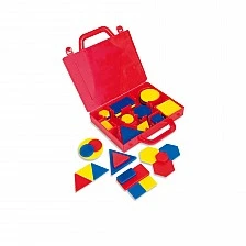 Nowa Szkola Set of geometric figures, in a suitcase, 60 pieces