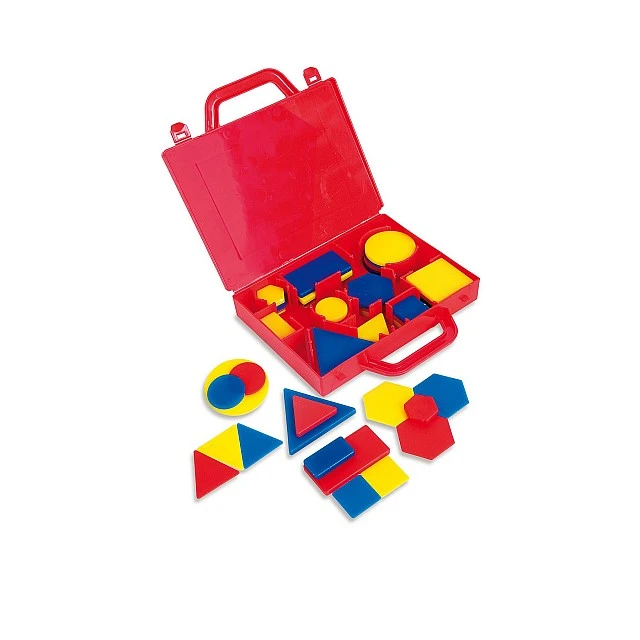 Nowa Szkola Set of geometric figures, in a suitcase, 60 pieces