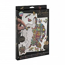 Grafix Puzzle Turtle, unique shapes, wooden, 130 pieces