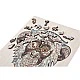 Grafix Puzzle Monkey, unique shapes, wooden, 133 pieces