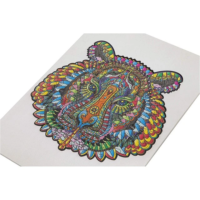 Grafix Puzzle Tiger, unique shapes, wooden, 130 pieces