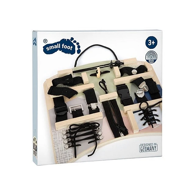 Small Foot Active clip-on board, with laces and buckles, 25 x 30 x 1.5 cm