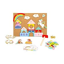 Small Foot Mosaic Unicorn, with hammer, wooden
