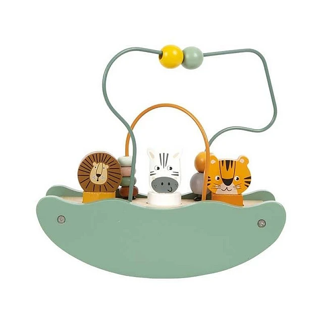 Small Foot Safari bead maze toy with caterpillar