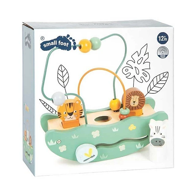 Small Foot Safari bead maze toy with caterpillar