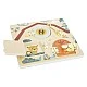 Small Foot Safari activity board with doors and locks, 22 x 1 x 22 cm
