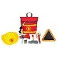 Small Foot Fireman’s set, children’s, in a backpack, wooden