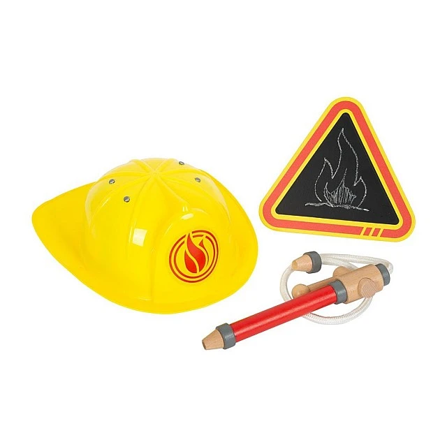 Small Foot Fireman’s set, children’s, in a backpack, wooden