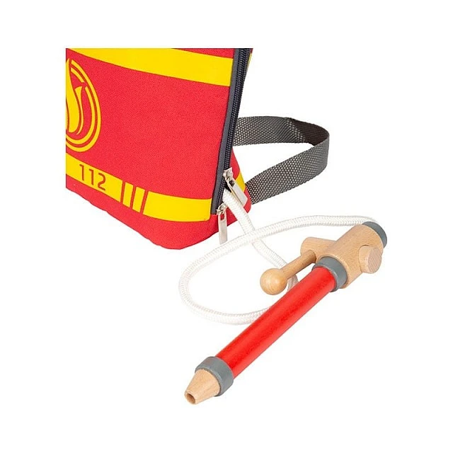 Small Foot Fireman’s set, children’s, in a backpack, wooden