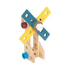 Small Foot Tool Set, in a Backpack, Wooden, for Children