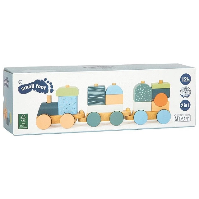 Small Foot Влакче с вагончета Арктика, дървено