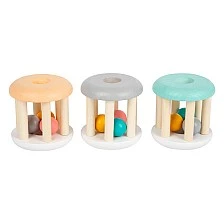 Small Foot wooden baby rattles set, 3 pieces