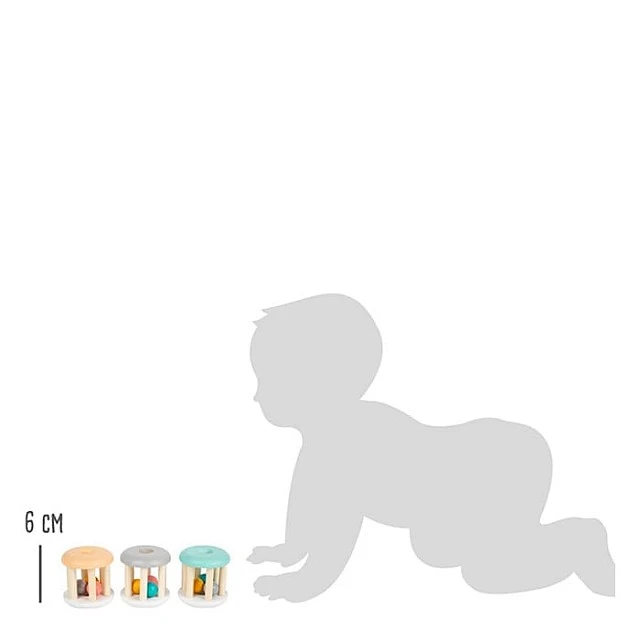 Small Foot Комплект бебешки дрънкалки, дървени, 3 броя