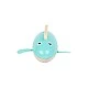 Small Foot Whale toy, wind up, for water, wooden