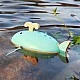 Small Foot Whale toy, wind up, for water, wooden