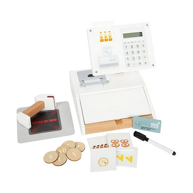 Small Foot Cash register Fresh, with scanner, children’s, wooden