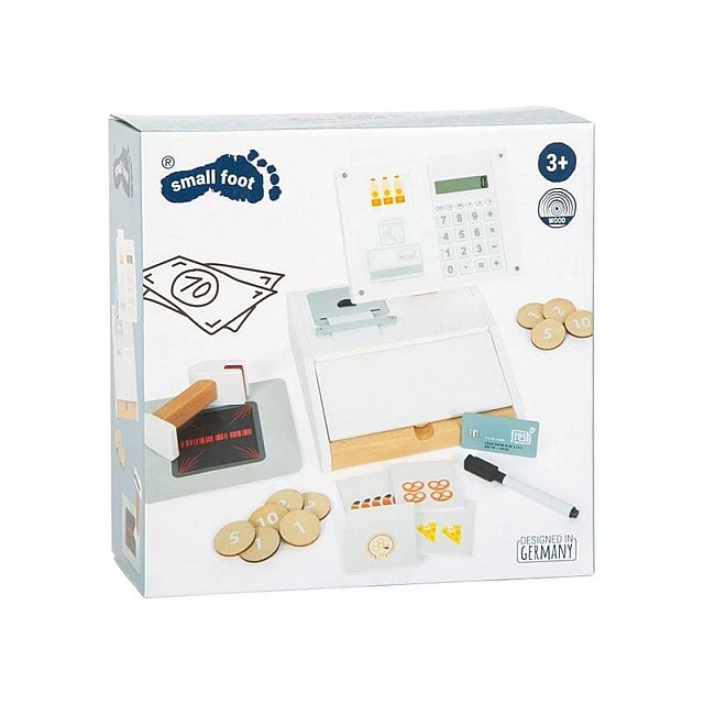 Small Foot Cash register Fresh, with scanner, children’s, wooden