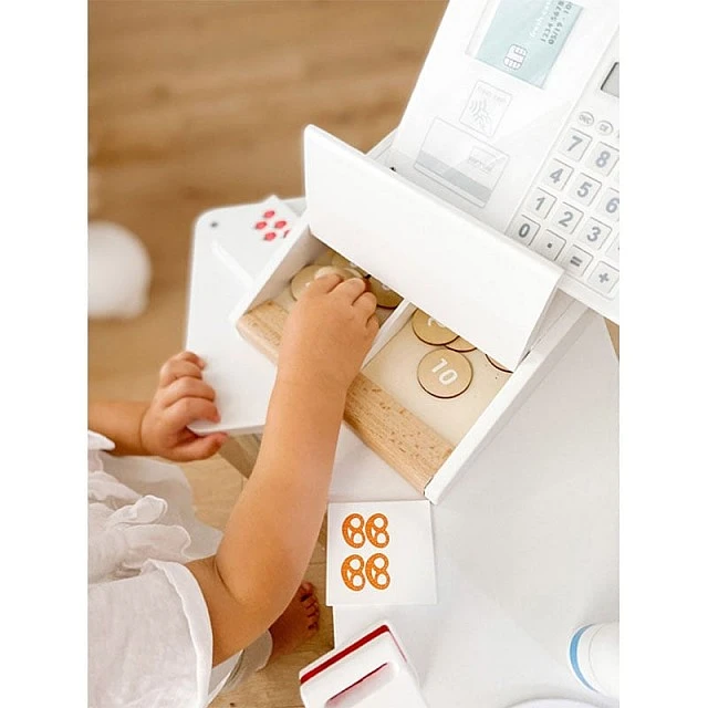 Small Foot Cash register Fresh, with scanner, children’s, wooden