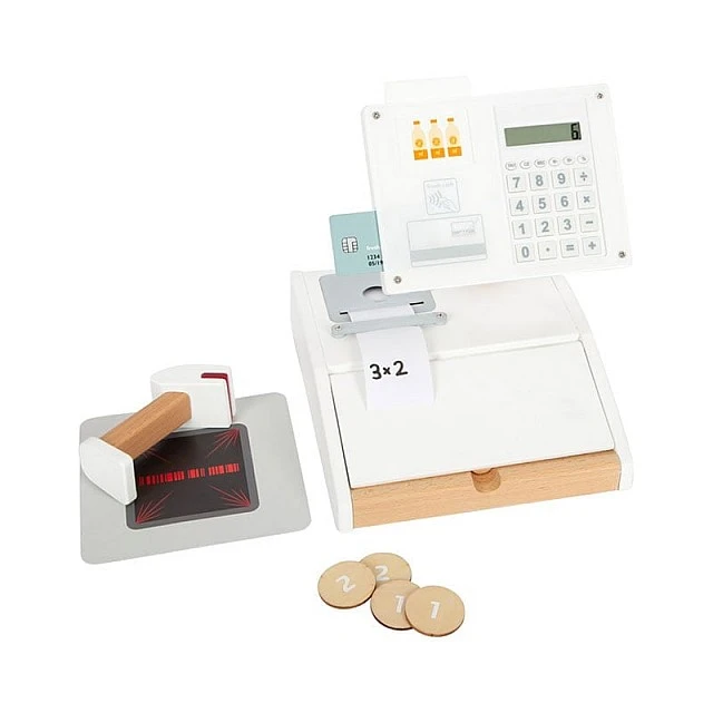 Small Foot Cash register Fresh, with scanner, children’s, wooden
