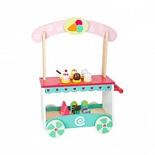 Small Foot wooden ice cream cart, 32 x 20 x 50 cm