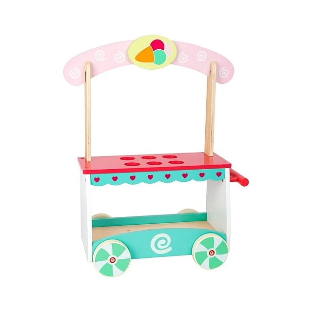 Small Foot wooden ice cream cart, 32 x 20 x 50 cm