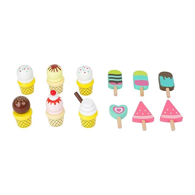 Small Foot wooden ice cream cart, 32 x 20 x 50 cm
