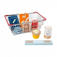 Small Foot Fresh shopping basket with groceries