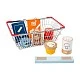 Small Foot Fresh shopping basket with groceries