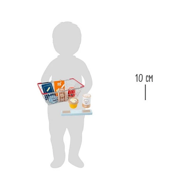 Small Foot Fresh shopping basket with groceries