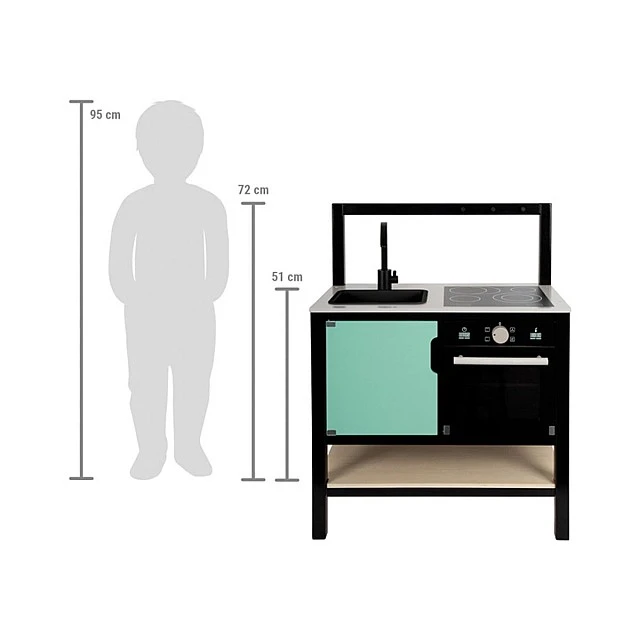 Small Foot industrial play kitchen, 56 x 30 x 72 cm