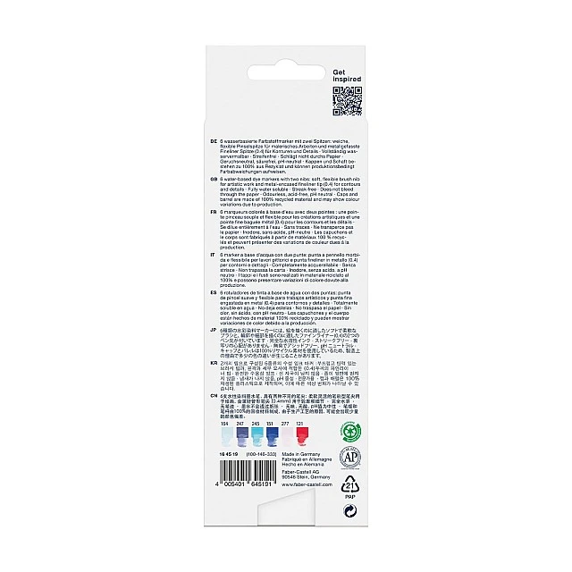 Faber-Castell Goldfaber A.Dual marker Seaside, 6 pieces