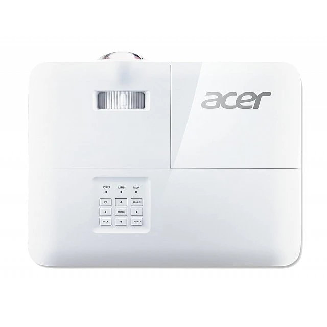 Acer Проектор S1286H, късофокусен, DLP, 3500 lm, 1024 x 768, HDMI, VGA, бял