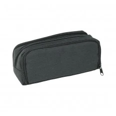 Eberhard Faber Toiletry bag, three compartments, anthracite, empty