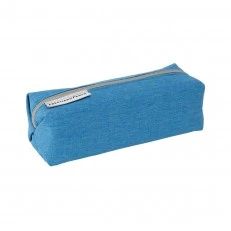 Eberhard Faber Toiletry bag, one compartment, blue, empty